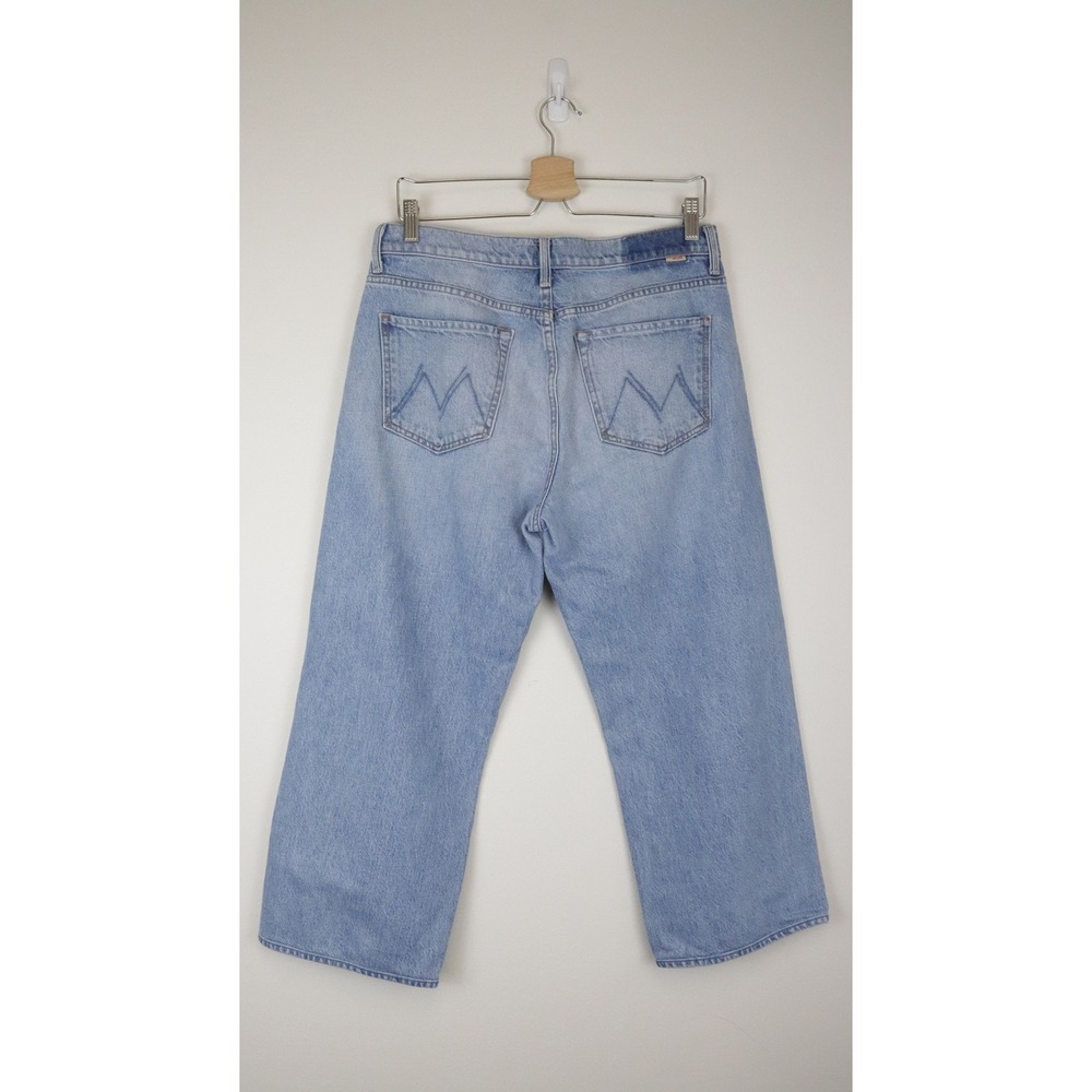 Mother Superior The Dodger Ankle Jeans 28 Romaine Calm Strawberry Embroidered - Picture 3 of 12